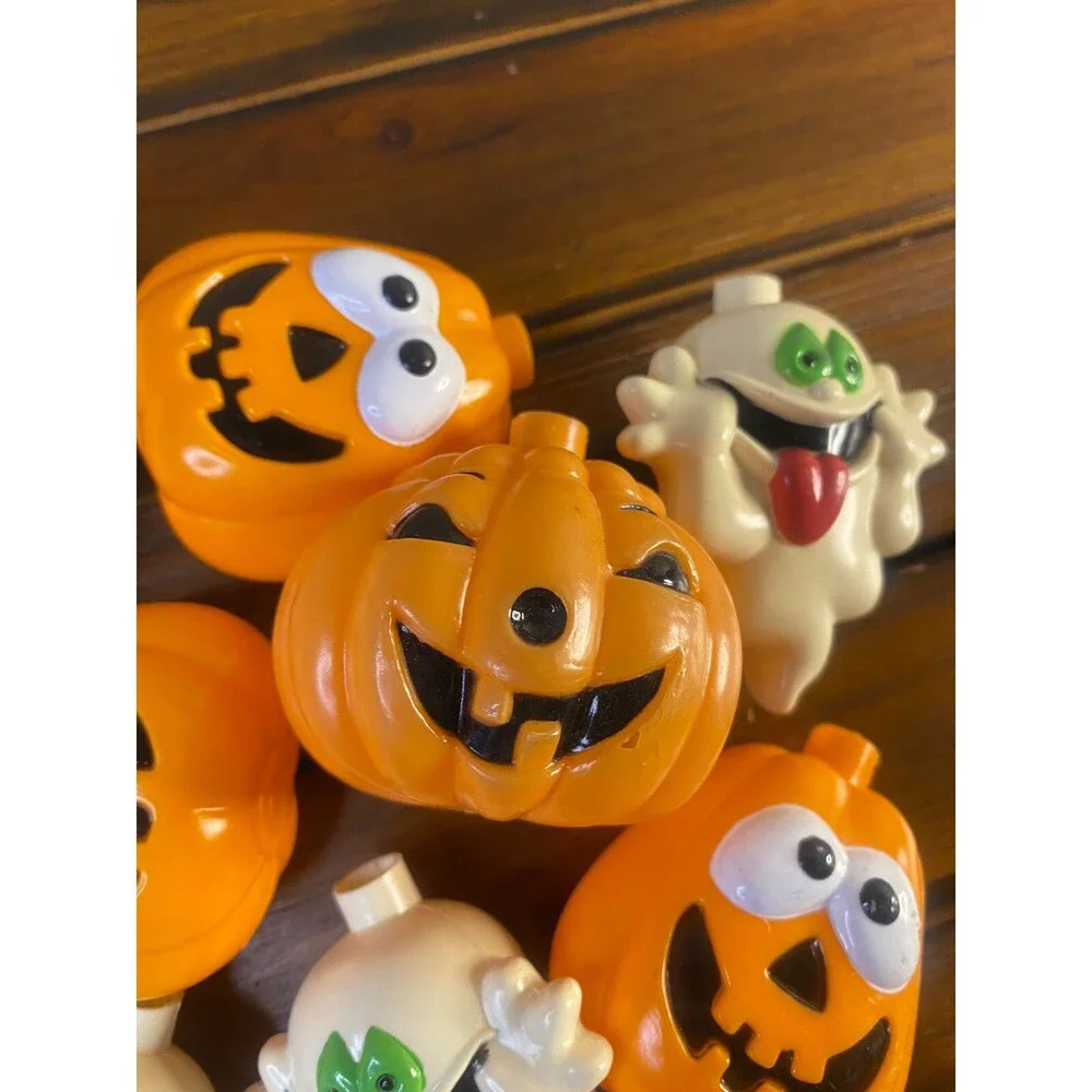 19 Halloween Blow Mold Light Strand Covers Silly Ghost 2 Styles Of Pumpkins